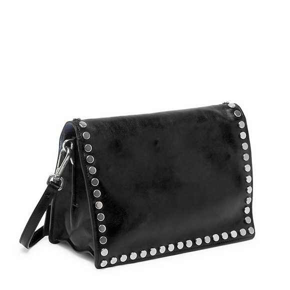Prada studded leather shoulder bag in Black - Picture 5 of 14